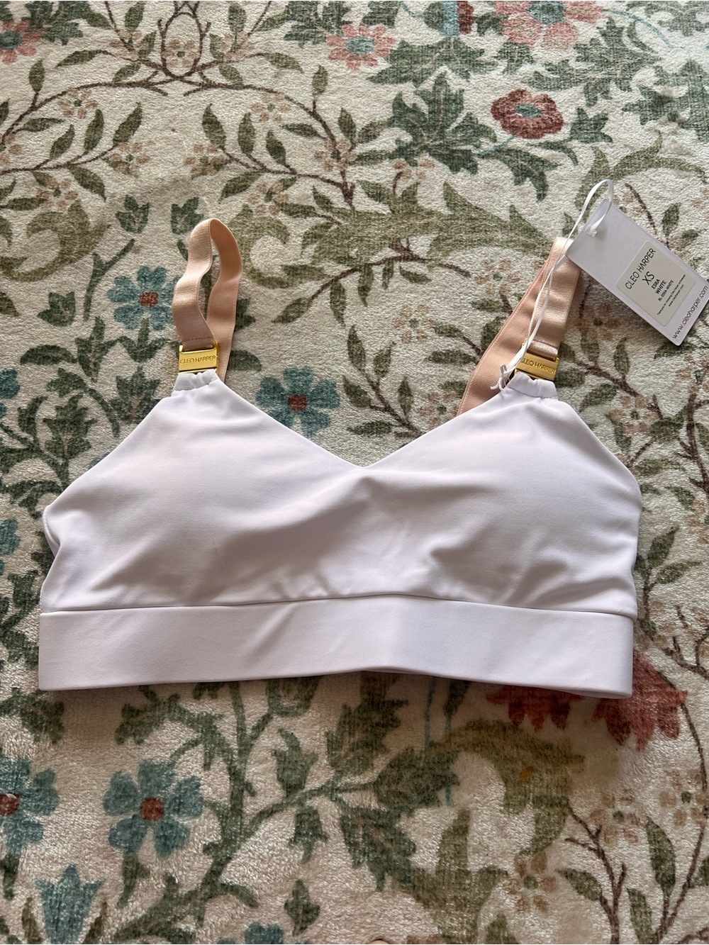 Cleo Harper Eska White Sports Bra XS